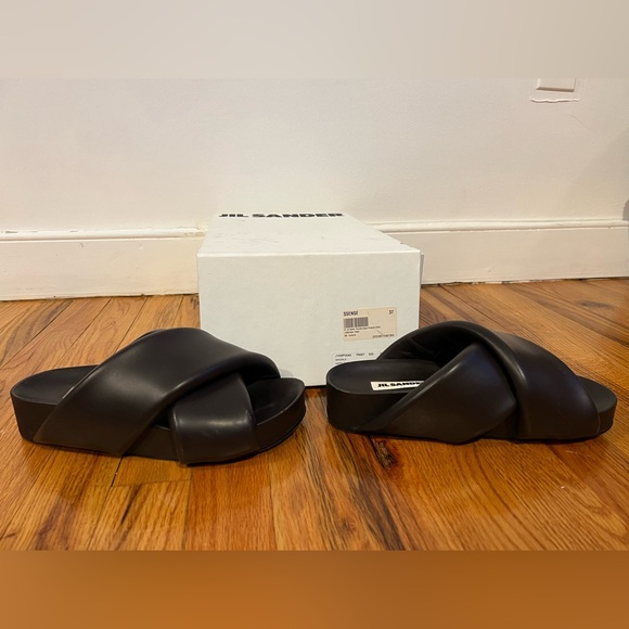 Jil Sander - Brown Oversized Wrapped Sandals - Picture 7 of 16